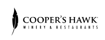 Logo of Cooper's Hawk Winery & Restaurant in black and white.